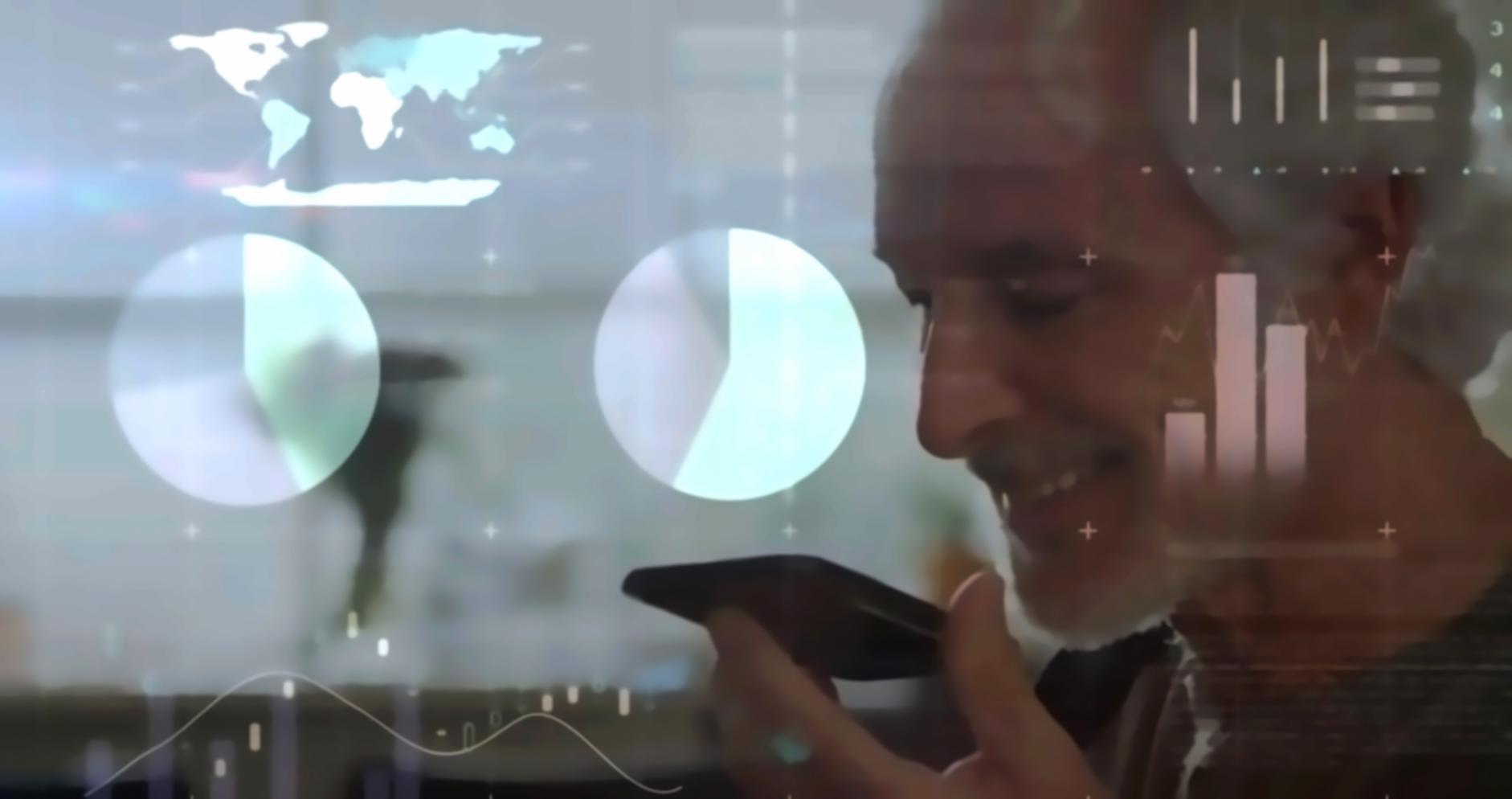 Visual representation of blockchain data structures and distributed ledger concepts